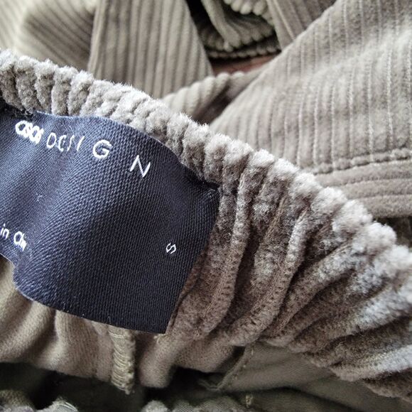 ASOS Design Men's Size S Corduroy Jogger Pants W/ Drawstring Green - Picture 10 of 12